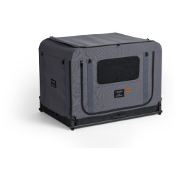 Skládací box na psa FikaGo Queen gris Grey