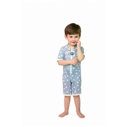 Maillot bain enfant DucKsday Manta Baby Swimsuit bleu / blanc Blue/Off White