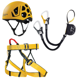 Kit via ferrata Singing Rock Packet Ferrata jaune yellow