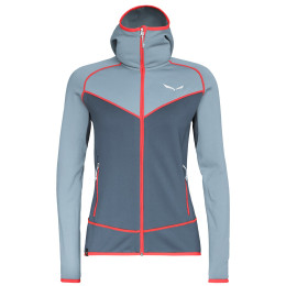 Sweat-shirt femme Salewa Puez 3 PL W FZ HDY girs 341 blue fog/0310