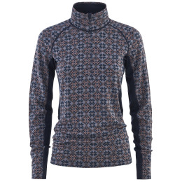 T-shirt fonctionnel femme Kari Traa Rose Light Baselayer Half Zip bleu foncé Royal