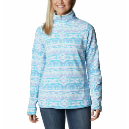 Sweat-shirt femme Columbia Glacial™ IV Print 1/2 Zip bleu clair Serenity 80s Stripe Print