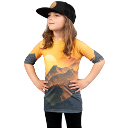 T-shirt fonctionnel enfant Drexiss All Sunset Yellow Merino Active
