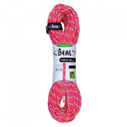 Corde d'escalade Beal Virus 10 mm 200 m rose pink