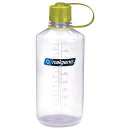 Bouteille Nalgene Narrow Mouth 1l Sustain Transparente Clearw/GreenClos