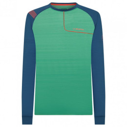 T-shirt homme La Sportiva Tour Long Sleeve M 2021 vert - bleu GrassGreen/Opal