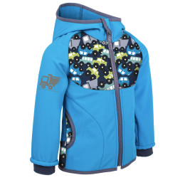 Veste softshell enfant Unuo fleece vzor bleue