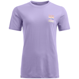 T-shirt fonctionnel femme Ortovox 140 Cool Mtn Gradient Ts violet Lush Lavender