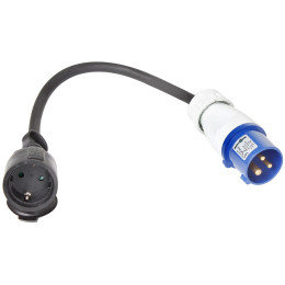Adaptateurs recharge voiture Brunner Adaptor CEE/Schuko 30 cm vert