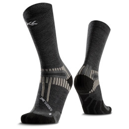 Chaussettes X-Socks Hike Perform Merino Crew gris