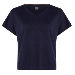 T-shirt fonctionnel femme Icebreaker Women Mer 150 Lodge SS Tee bleu foncé Midnight Navy