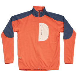 Sweatshirt fonctionnel homme Devold Adventure Jacket Man orange / bleu Brick