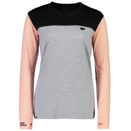 T-shirt fonctionnel femme Mons Royale Yotei Bf Ls Dream State rose / noir DreamState