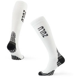 Chaussettes de compression Zulu Run Compression W blanc / noir