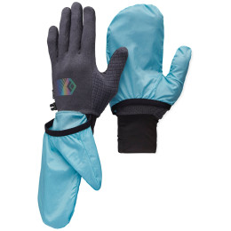 Gants Black Diamond Deploy Wind Hood Gloves bleu Carbon-Glacier