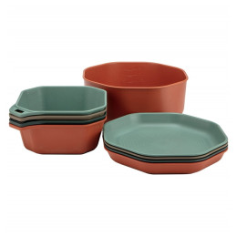 Set de vaisselle Gerber Compleat Tableware Set rouge / vert