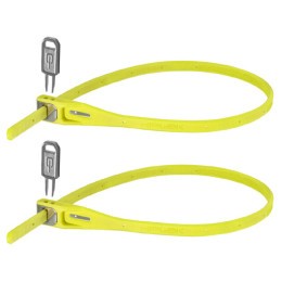 Cadenas vélo Hiplok Z Lok Twin Pack jaune Lime