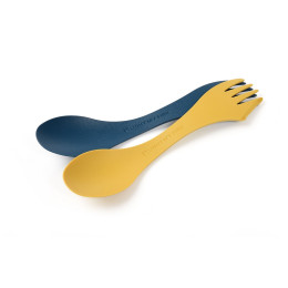 Set de couverts Light My Fire Spork Original 2-pack bleu / jaune Mustyyellow/Hazyblue