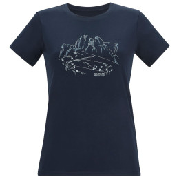 T-shirt femme Regatta Womens Fingal Stretch bleu foncé Navy