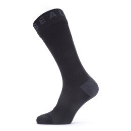 Chaussettes imperméables SealSkinz WF All WT Mid Length with Hyd vert Black/Grey