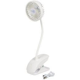 Mini ventilateur Bo-Camp Table fan with clamp Flex blanc White