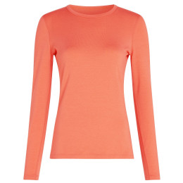 T-shirt femme Icebreaker W Mer Core Heavyweight LS Crewe orange Tang