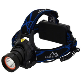 Lampe frontale Cattara LED 400lm (1x XM-L+15x SMD) vert / bleu černá modrá
