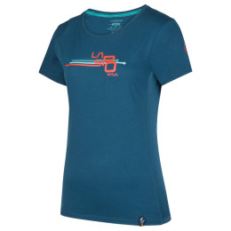 T-shirt femme La Sportiva Stripe Cube T-Shirt W bleue Storm Blue