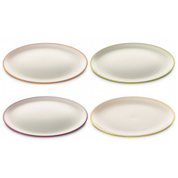 Set d'assiettes Omada Sanaliving DinnerPlate Set 4x Plate 24xh2cm