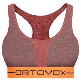Soutien-gorge sport Ortovox 185 Rock'n'Wool Sport Top 2020 rouge Blushblend