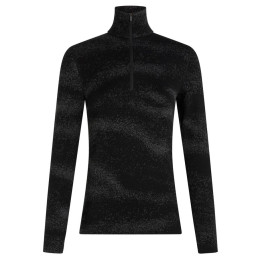 T-shirt fonctionnel femme Icebreaker Women M 260 Tech Vertex LS HZ Chillwave noir Black/Obsidia/J