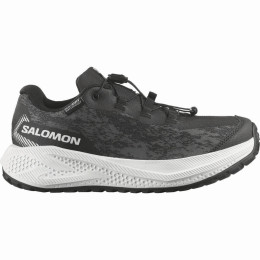 Chaussures enfant Salomon Aero Grvl Wp J Black-White-Black