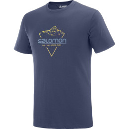 T-shirt homme Salomon Blend Logo Tee M bleu foncé Nightish