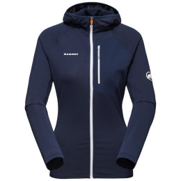 Veste polaire fonctionnelle femme Mammut Aenergy Light ML Hooded Jacket bleu foncé marine 5118