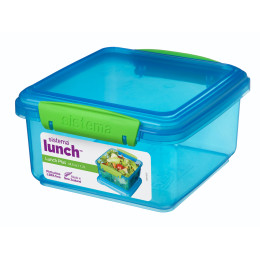 Boîte aliments Sistema Lunch Plus 1,2l bleue