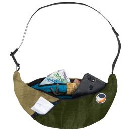 Sac banane Ticket to the moon Upcycled Sling Bag kaki Army Green / Brown