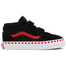 Chaussures enfant Vans My Ward Mid V noir / rouge (Heart Foxing)Black/White