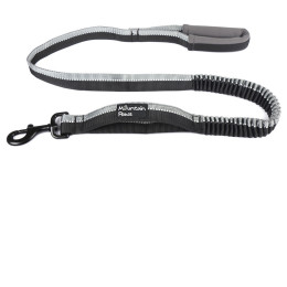 Laisse avec amortisseur Mountain Paws Stretch Dog Lead noir Black