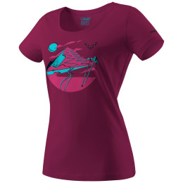 T-shirt femme Dynafit Artist Series Co T-Shirt W bordeau BeetRed/Hike