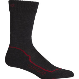 Chaussettes homme Icebreaker Mens Hike+ Light Crew (2020) vert JetHthr/Red/Black
