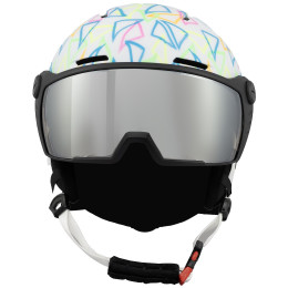 Casque de ski enfant Blizzard Flash Visor junior ski helmet blanc white/multicolor