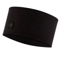 Bandeau Buff Merino Wide Headband vert Solid Black