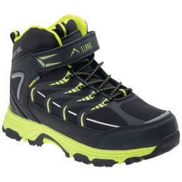 Chaussures enfant Elbrus Savas Mid Wp Jr noir / jaune Black/Lime/Silver