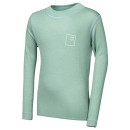 T-shirt fonctionnel enfant Sensor Merino DF Logo Up Basil Green vert clair Basil Green