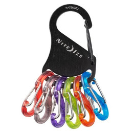 Porte-clés Nite Ize Keyrack S-biner noir Černá