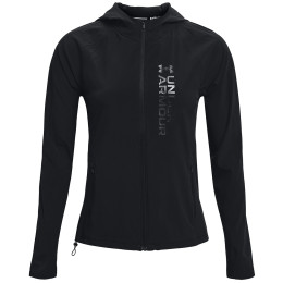 Sweat-shirt femme Under Armour OutRun the STORM Jkt vert Black/Black/Reflective