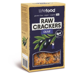 Crackers Lifefood LIFE CRACKERS OLIVES RAW BIO 90g