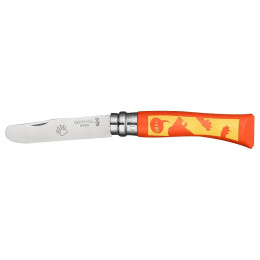 Couteau Opinel VR No.07 My first Opinel Animal orange Lion