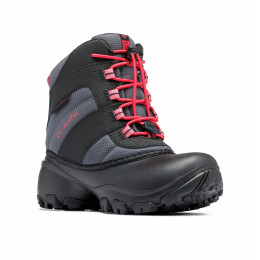 Bottes d'hiver enfant Columbia Youth Rope Tow™ III Waterproof gris / rouge Dark Grey, Mountain Red
