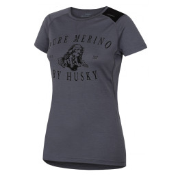 T-shirt fonctionnel femme Husky Merino 100 kr. rukáv Puppy girs
